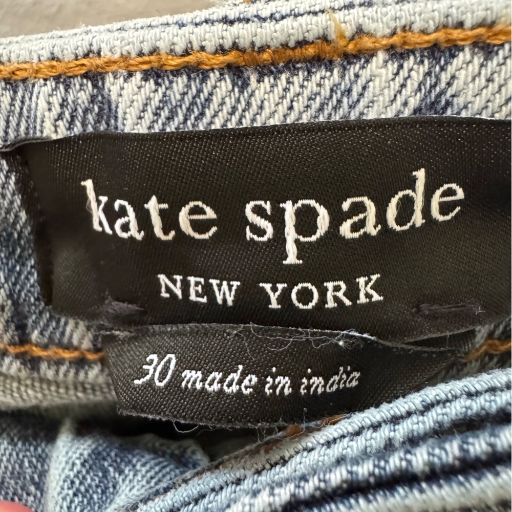 Kate Spade Floral Embroidered Jeans Size 30 - Picture 4 of 7